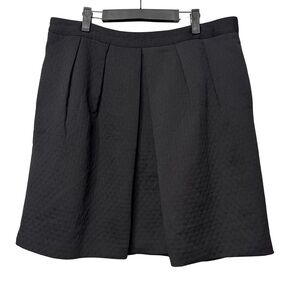 Worthington Black A-Line Skirt Hidden Pockets Fully Lined Size 18